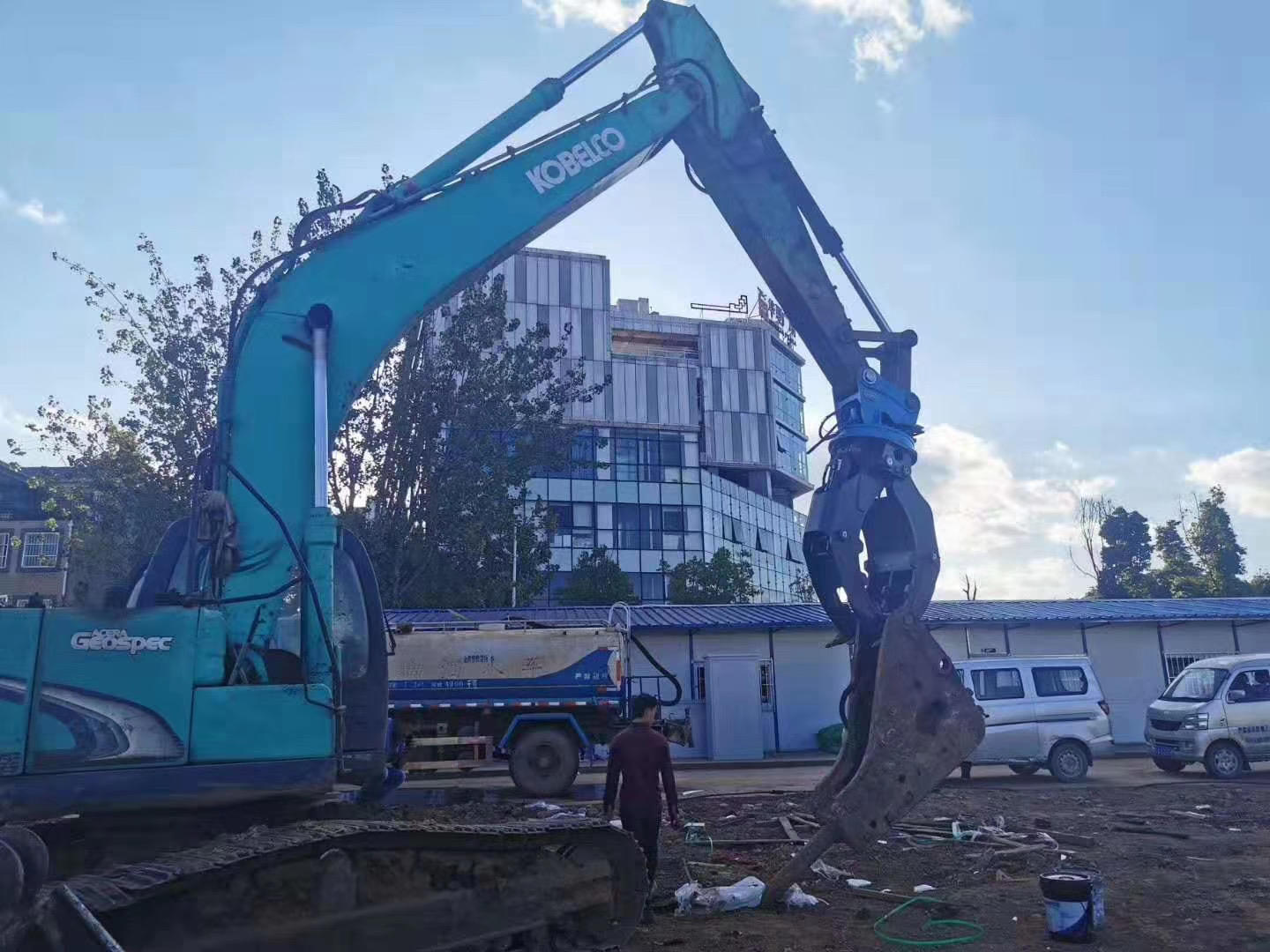 Excavator Hydraulic Swivel Log Grapple Set for 20 Ton Excavator