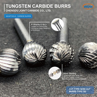 Fraise rotative en carbure de tungstène robuste de type D en forme de boule pour l'élimination des bavures dans les zones de soudure et la finition des surfaces métalliques