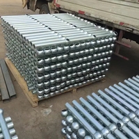 Poteau de balustrade à rotule galvanisé à chaud pour passerelle de plateforme structurelle en acier