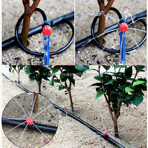 Arrosage agricole huit 8 trous Système d'irrigation goutte à goutte Micro Mini <span class=keywords><strong>Bouton</strong></span> Rouge goutteurs goutteurs goutteurs - Product Image 6