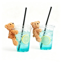 Décoration Adhésive Ludique pour Tasse à Café en Forme d'Ours, Ours en Peluche Personnalisé pour Tasse, Ornements Adhésifs pour Tasses pour la Maison et les Cafés