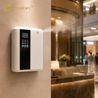 Diffuseur d'arômes électrique sans eau Tonemy 500 ml à deux fluides et purificateur d'air avec technologie d'ions négatifs, design mural