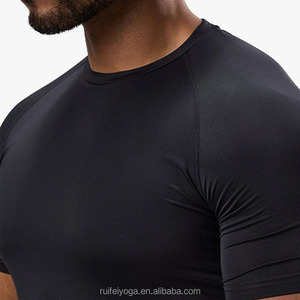 Wholesale Custom Logo Breathable Lightweight Muscle Fit Base Layer Short Sleeve \<strong\>Running\</strong\> Workout Gym Compression T \<strong\>Shirts\</strong\> for \<strong\>Men\</strong\> - Product Image 3