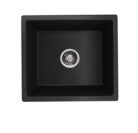 BLM-GU4141S 16*16*8 pouces noir sous évier simple bol évier en granit Composite évier pour cuisine