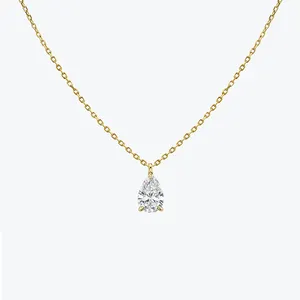 14K Gold Custom Real Diamond Pendant Necklace Jewelry