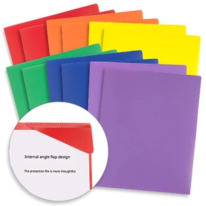 Porte-<span class=keywords><strong>documents</strong></span> A4 à double pochette avec emplacement pour cartes de visite, classeur de bureau, impression de logo personnalisée, vente en gros - Product Image 2