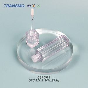 Tubes carrés transparents en plastique pour rouge à lèvres liquide et huile à lèvres, écologiques, 4 ml, tubes vides en cristal pour brillant à lèvres, vente en gros de cosmétiques - Product Image 3