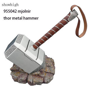 Martello di <span class=keywords><strong>Thor</strong></span> Mjolnir in Metallo con Supporto in Bambù 955042 - Product Image 1