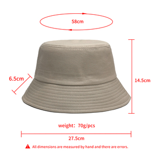 Solid Printed All Cotton Custom <strong>Bucket</strong> <strong>Hats</strong> Wholesale Embroidered Logo Wide Brim Blank Fisherman Caps Casual Plain <strong>Buckets</strong> <strong>Hats</strong> - Product Image 2