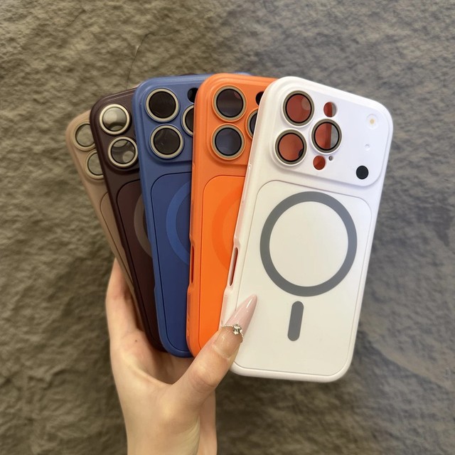 2 in 1 Magnetic Case for iPhone 18 12 13 14 15 16 Pro Max 17 Air 11 Matte Lens Protection Instant Change to 17 Back Cover