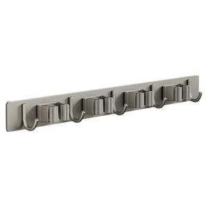 Mop Wall Mounted Clip Stainless Steel <b>Hook</b> Punch Free <b>Bathroom</b> Storage Multi Functional Broom Holder Rectangle Polished - Product Image 5