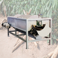 Éplucheuse de manioc avec système de pulvérisation automatique, grande capacité, machine à éplucher le tapioca pour usine de production de garri, éplucheuse de pommes de terre