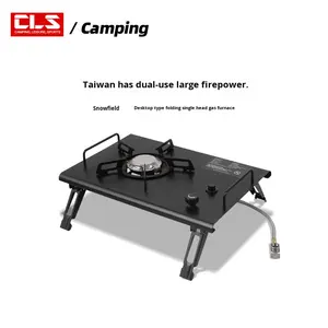 Estufa de Gas Portátil Integrada Plegable para Camping con Encendido, Utensilios de Cocina de Combustible de <span class=keywords><strong>Butano</strong></span> para Uso en Automóviles - Product Image 2