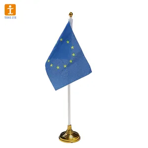 Wholesale Desk Flag Tabletop Party Flag Custom Printed Nation Office Decoration Indoor Table Small Flag