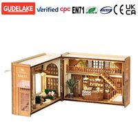 Kit de maison de poupée en bois 3D certifié CE CPC, modèle de maison miniature en forme de cube magique, puzzle en bois
