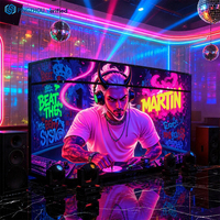 Las Pantallas LED Laterales del Cabina de DJ en la Barra P2 Ofrecen 5 Años de Garantía y son Adecuadas para Discotecas y Hoteles