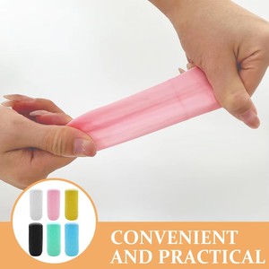 Funda de silicona para botella, contenedor de viaje elástico, funda protectora a prueba de fugas para exteriores - Product Image 4