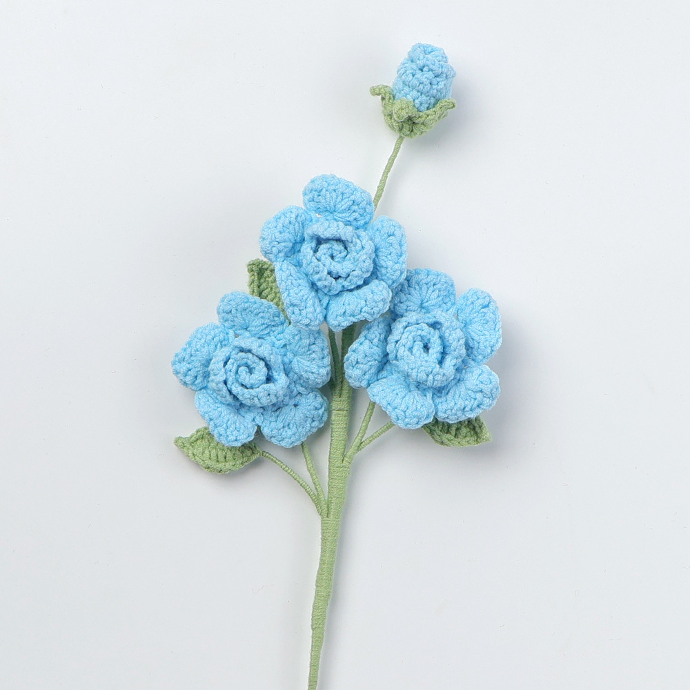 Snow cinq barbie 3 têtes branche rose-bleu ciel