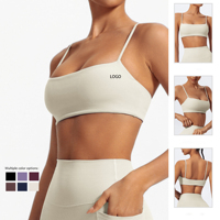 Soutien-gorge de sport pour femme à séchage rapide, à bretelles croisées, à maintien élevé, amincissant le dos, sexy, sensation seconde peau, en Spandex/Nylon, sous-vêtement de fitness