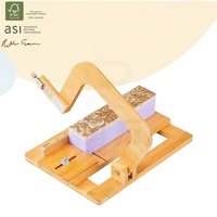 Planche à découper rectangulaire en bambou pour savon artisanal à froid, style guillotine, couteau à fil, écologique, certifié FSC