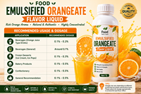 Essence aromatique liquide émulsifiée concentrée Taima - Saveur naturelle de jus d'orange pâle de qualité alimentaire