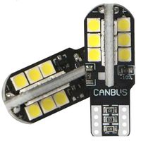 Luz LED Brillante T10 3030 24SMD para Automóviles, Luz de Matrícula con Decodificador Canbus, Nueva Condición