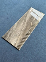 Carrelage de sol d'escalier en porcelaine pleine masse moderne de la collection Premium SPG Guangdong 470x1200 10MM, marche monobloc, glaçure plaquée or