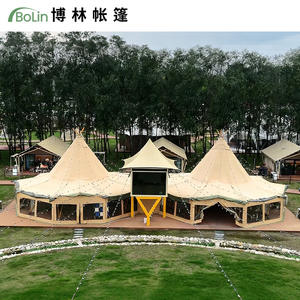 Carpa Tipi Grande para Reuniones de Varias Personas, Carpa de Paja Grande, Carpa Pagoda para Ocio - Product Image 4
