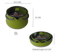 Ensemble de cuisine de camping portable, équipement de cuisson en plein air pour le camping, la randonnée et le pique-nique