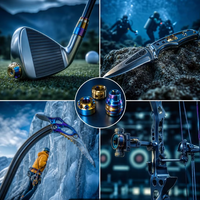 Services d'usinage du titane pour la fabrication de ferrules/lamelles de clubs de golf, de poignées de couteaux de plongée, de pièces d'outils d'escalade sur glace, de viseurs de tir à l'arc et de pièces de arcs