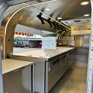 Chariot de vente mobile pour la production de gaufres, crêpes et desserts, équipement multifonctionnel, remorque alimentaire - Product Image 6