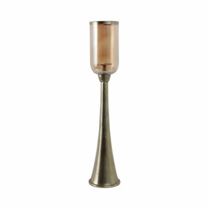 Portacandele in Vetro Stile Hurricane, Candelabro Decorativo Alto per Sala da Pranzo, Arredamento Moderno per la Casa - Product Image 3