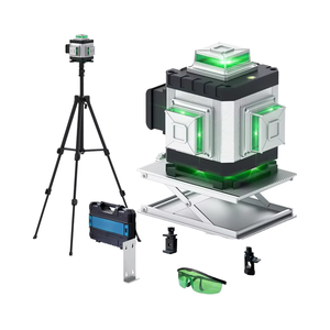 Máy đo <span class=keywords><strong>laser</strong></span> xanh tự cân bằng 4D 16 tia, sử dụng pin, có đèn LED, dùng cho xây dựng và cải tạo nhà cửa - Product Image 1