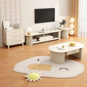 Wholesale Price Hotel Mid century New Design Large Storage Living Room Furniture Modern Luxury Solid Wood Tv Stand <strong>Cabinet</strong> - Product Image 3