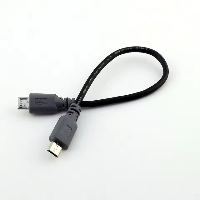 Micro USB Type B Male To Micro B Male 5 Pin Converter OTG Adapter Lead Data Cable 20cm