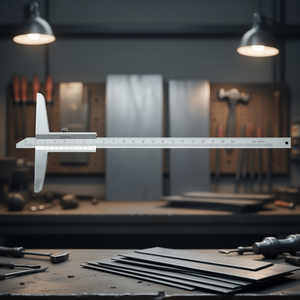 Jauge de profondeur Fervi Satin 20 cm, outil de mesure de précision pour le travail des métaux - Product Image 3