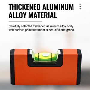 Nivel de aluminio de 100 mm con imán fuerte, mini nivel para carpintería, fontanería y bricolaje. - Product Image 4