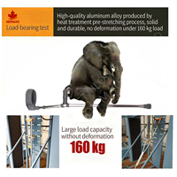 Canne médicale pliable HONGYE XTL933L, durable, légère, réglable, en alliage d'aluminium, certifiée FSC CE, capacité de charge de 150 kg