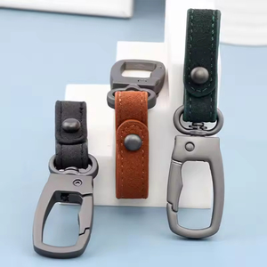 New Design Creative Car Key Rings Gift Wholesale Personality Business Metal <b>Leather</b> <b>Keychain</b> Custom Promotional <b>Leather</b> Keyring - Product Image 1