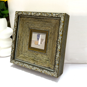 Trung Quốc cổ điển treo tường trang trí khung tranh gỗ rắn gỗ Retro cũ in hạt gỗ hình ảnh khung ảnh - Product Image 1