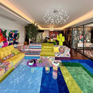 Set di <span class=keywords><strong>Divani</strong></span> Mahjong di Lusso Moderni per Soggiorno, Vendita Calda, Divano Componibile Completamente Personalizzabile - Product Image 3