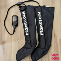 Bottes de massage de récupération par compression d'air pour la physiothérapie, à commande manuelle filaire, pour le soulagement de la douleur – Vente chaude