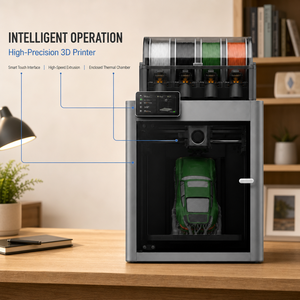 Impresora 3D Multicolor, Grande, P2S Original, Automática, de Alta Velocidad 600mm/s, de Escritorio, Cerrada, Impresión FDM, PLA, TPU, Alta Precisión - Product Image 4