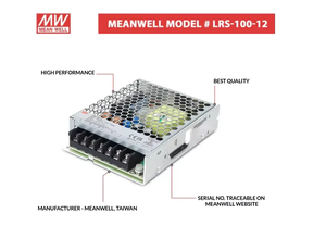 MeanWell LRS 100 12 Switching Power Supply 12V 8.5A 102W Metal Case for Automation Equipment <b>LED</b> <b>Lighting</b> CNC Control - Product Image 4
