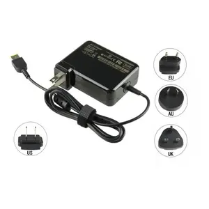 Wall Type Power Supply 20V 4.5A 90W AC Adapter Laptop Charger DC Plug in PC Fireproof Material for Lenovo 90W Adapter Black CE