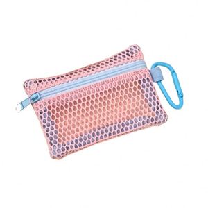 Transparent Mesh <b>Makeup</b> Bag, Portable Cosmetic Pouch with Zipper,Flat Design <b>for</b> Toiletries and <b>Makeup</b> <b>Storage</b> - Product Image 6