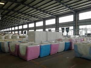 <span class=keywords><strong>Vasca</strong></span> da Bagno per Neonati Sunrans in Acrilico Rosa con Finestra Trasparente per Idroterapia - Product Image 5