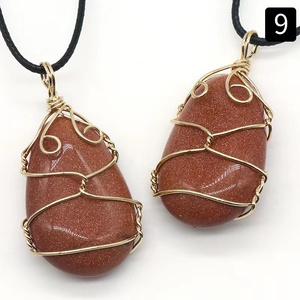 Hermosos Collares de Piedra Natural, Colgantes Hechos a Mano, Alambre Enrollado, <span class=keywords><strong>Colgante</strong></span> de <span class=keywords><strong>Amatista</strong></span> Chakra, Joyería para Hombres y Mujeres - Product Image 6