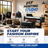 Imprimante DTF grand format 60 cm avec carte Hoson et double tête I3200 pour une solution d'impression par transfert thermique sur t-shirts stable