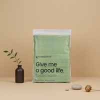 Sacs d'emballage givrés personnalisés avec fermeture éclair, biodégradables, sans plastique, compostables, pour vêtements, avec votre logo